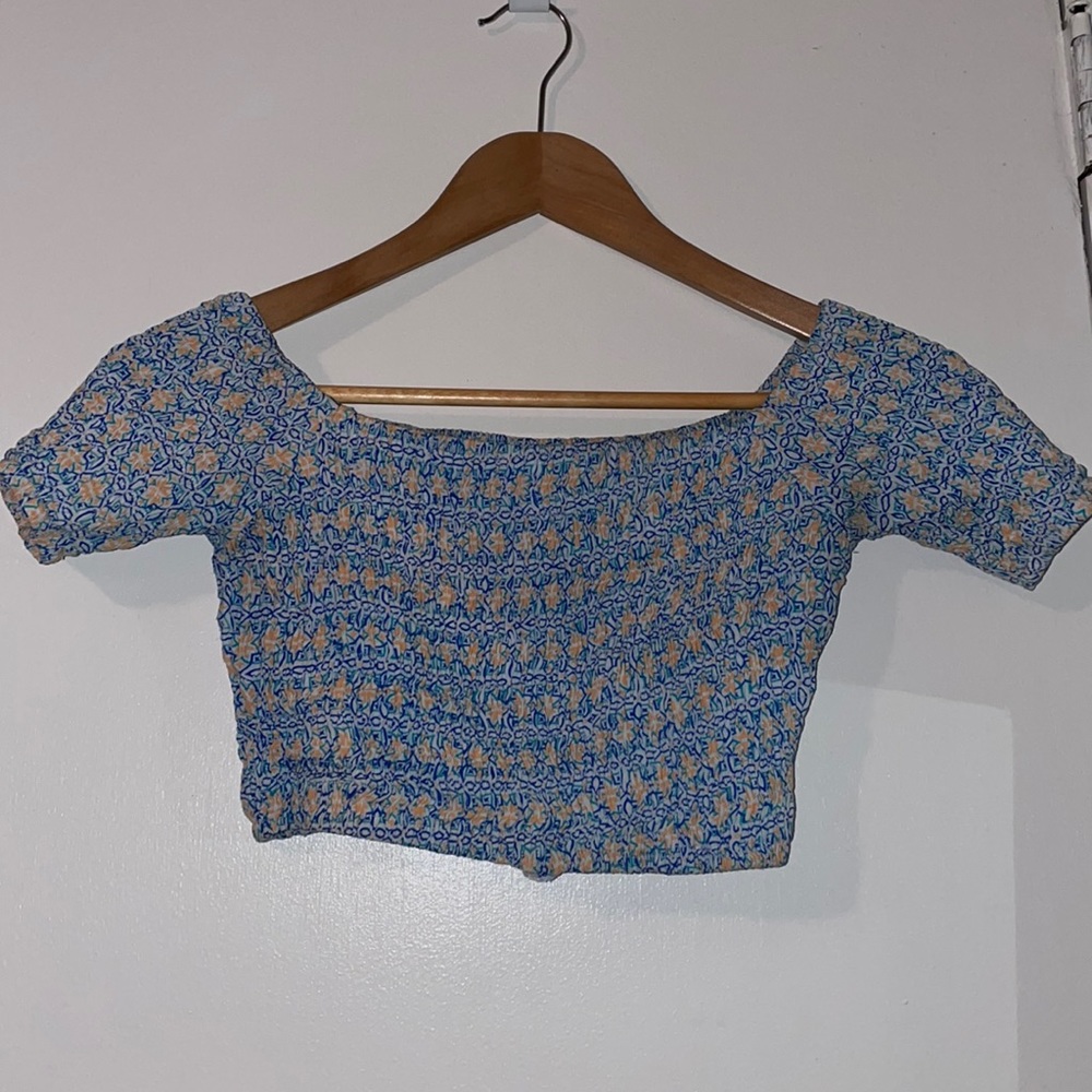 Off the shoulder crop top